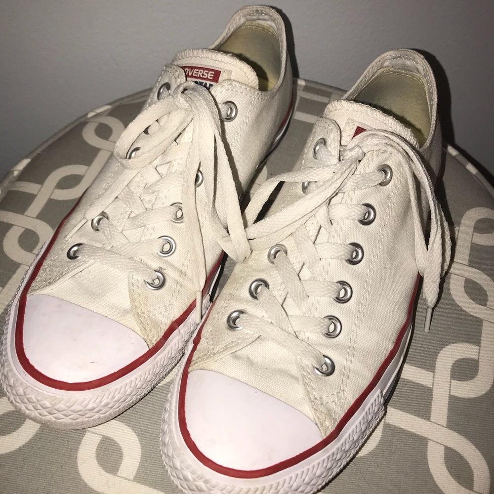 White Low Top Converse
